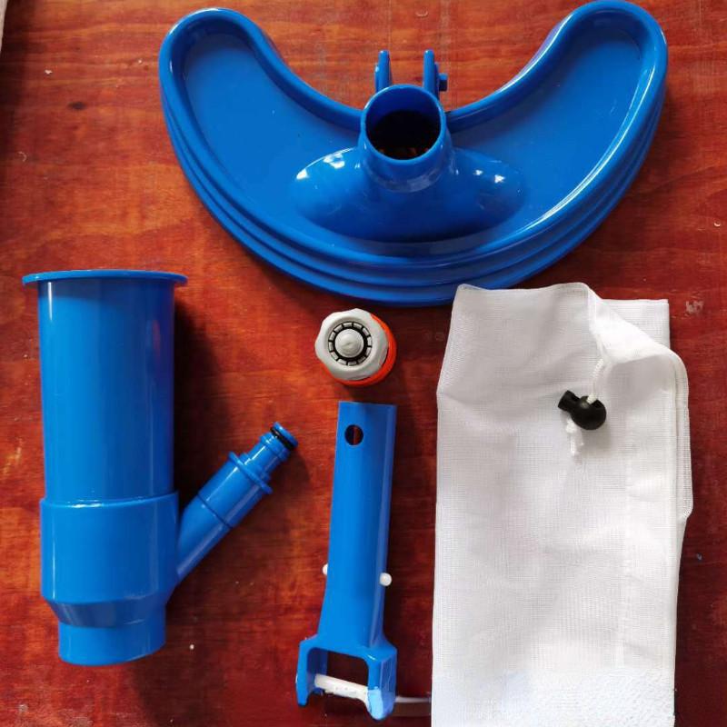 PP Material with Bottom Brush Water Bottom Vacuum Cleaner Portable Vacuum Jet Suction Head Swimming Pool Cleaning Half Moon Shaped Suction Head