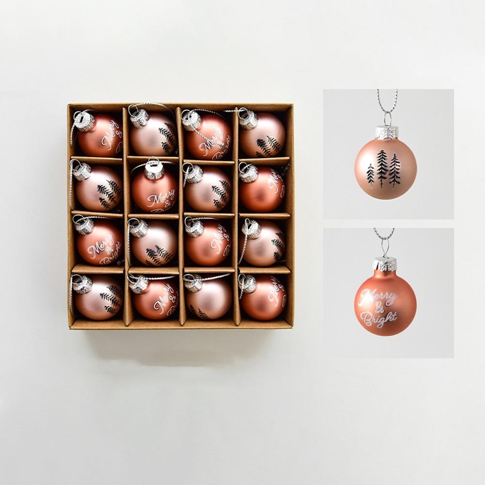 Hanging Glass Christmas Ball Ornaments Painted Christmas Spheres Pendant  Xmas Tree Decoration