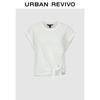UR2026 Women's Embroidered Lace-up Short T-shirt