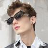 Punk Gothic Nieten Sonnenbrille Unisex Streetwear Mode Brillen