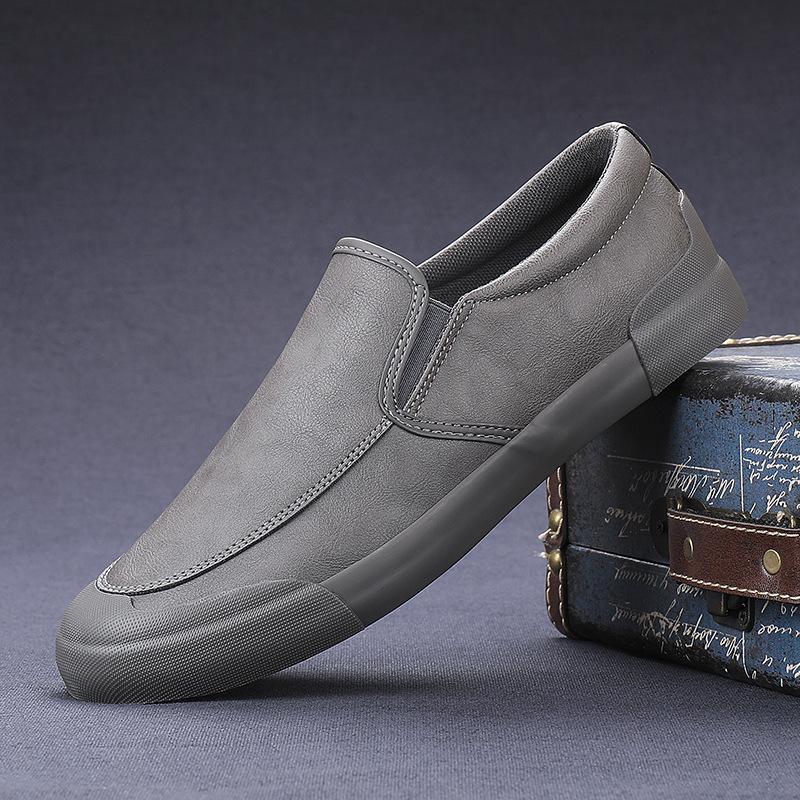 Flash step men's shoes cotton shoes men's casual leather shoes Korean version trend low-top board shoes autumn and winter shoes 9101 9153