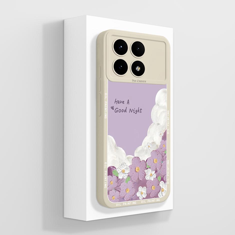 Case For Xiaomi Poco X6 Pro 5G Pretty Flowers Soft Silicone Shockproof Bumper Back Cover For XiaomiPocoX6 X6Pro Ultrathin Fundas