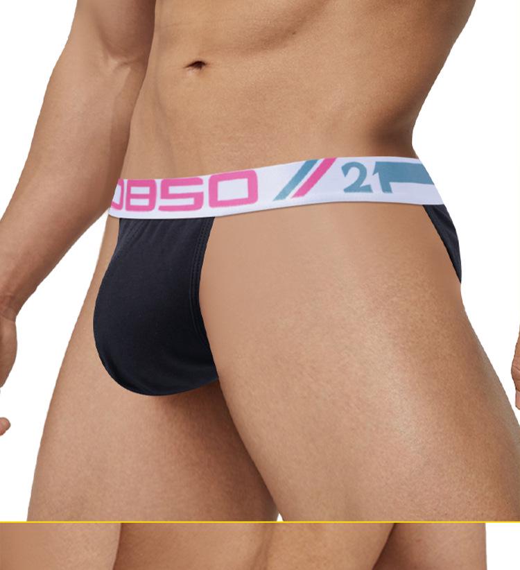Men's Sexy High-Cut Low-Stretch Cotton Briefs