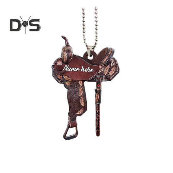 Western-Denim-Autodekorationsanhänger, kompakter, sicherer Autoanhänger, ideal für Heimdekoration und Geschenke für Pferdeliebhaber