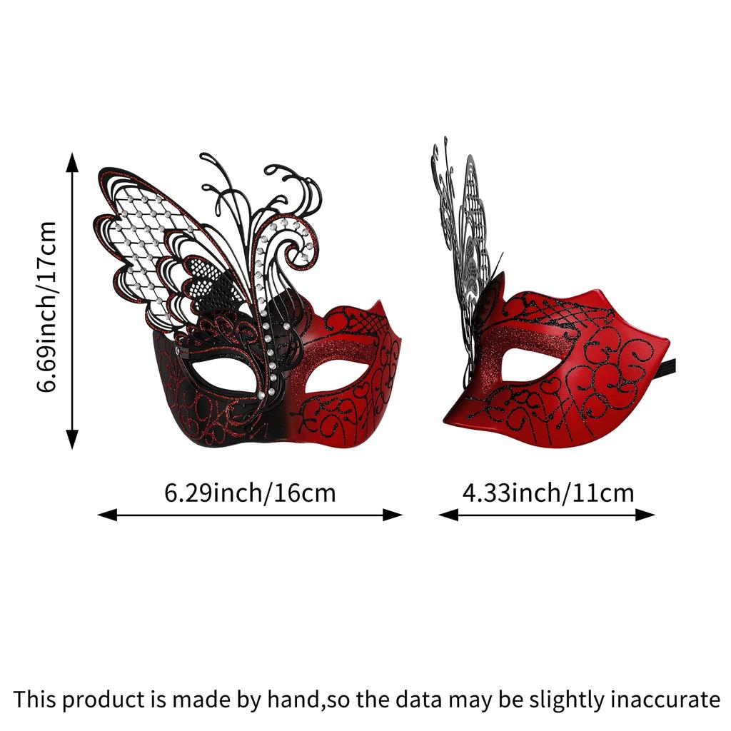 Carnival Mask Shiny Butterfly Mask Half Face Mask Adjustable For Christmas Carnival Halloween Fashion Show