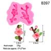 Peach & Plum Blossom Silicone Mold for Chocolate, Cake Decor, Epoxy, Clay, Aromatherapy, Plaster