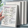 Grids/Blank/Horizontal Line Spiral Notepad Flip Over Design Memo Pad  School Office Supplies