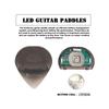 Palheta de Guitarra Luminosa LED Miwayer - Palhetas de Guitarra em ABS em Formato de Coração Elétrico Com Opções de Luz Tricolor (Branco/Verde/Roxo)