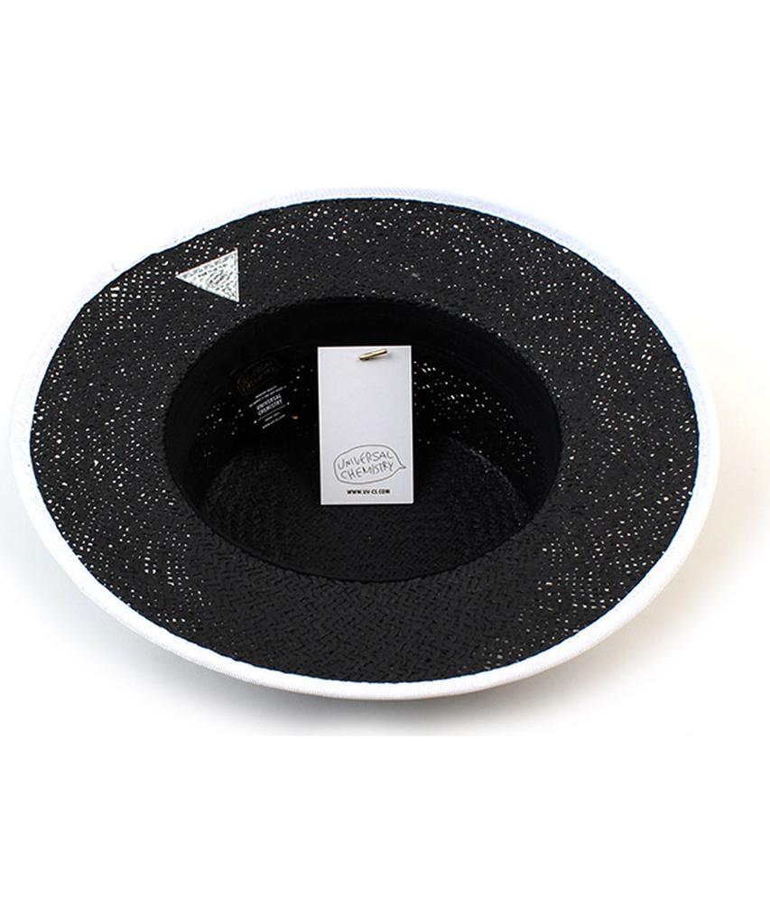 Taping Black Long Panama Hat
