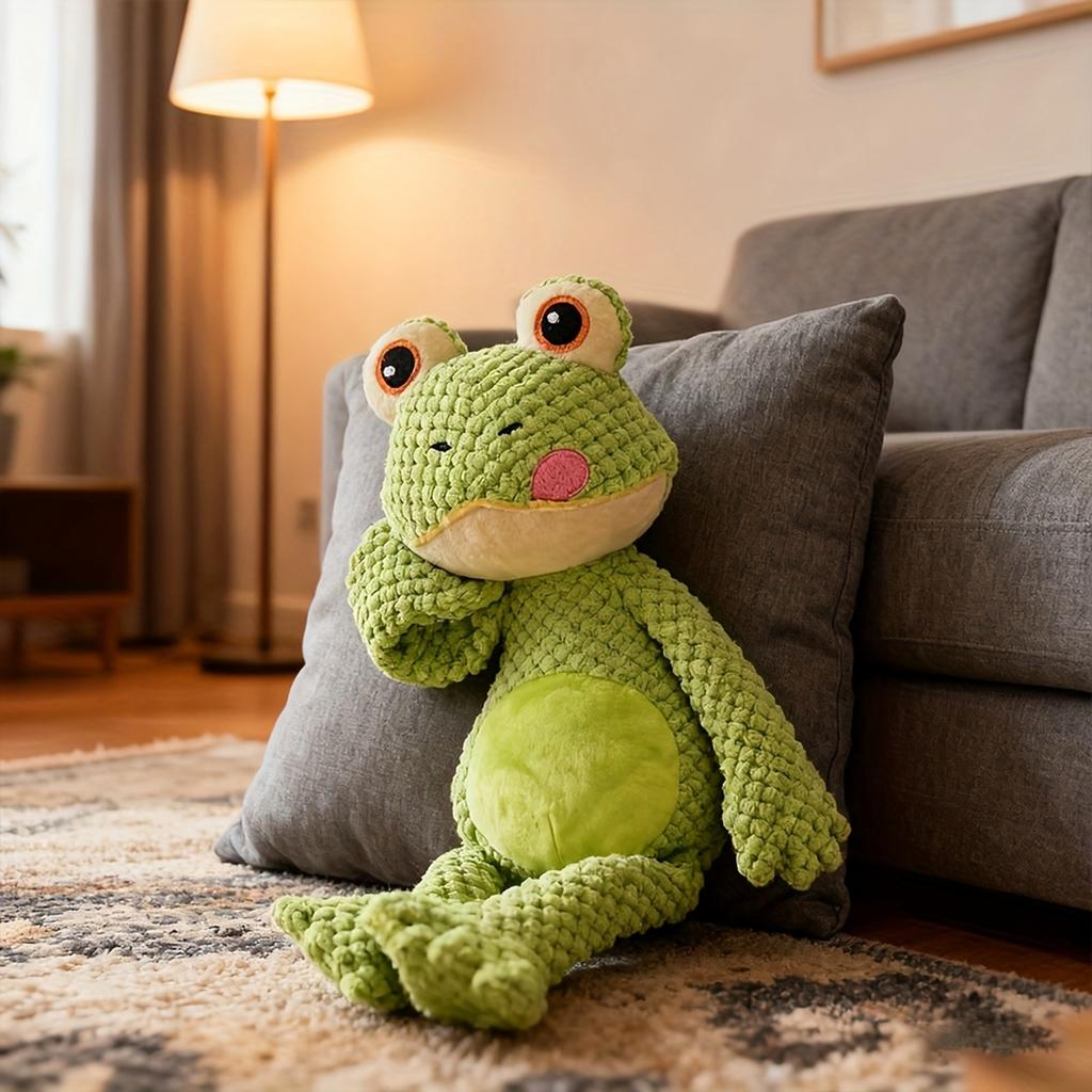 Pull String Squeaky Plush Toy For, Interactive Toy for Boredom and Play
