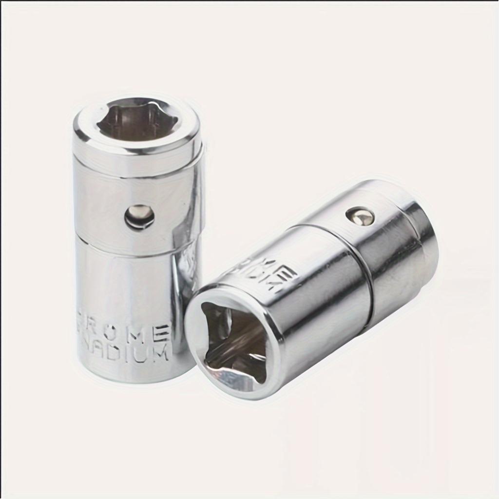 1/4" Square To 1/4" Hex Screwdriver Bit Adapter - Steel Construction