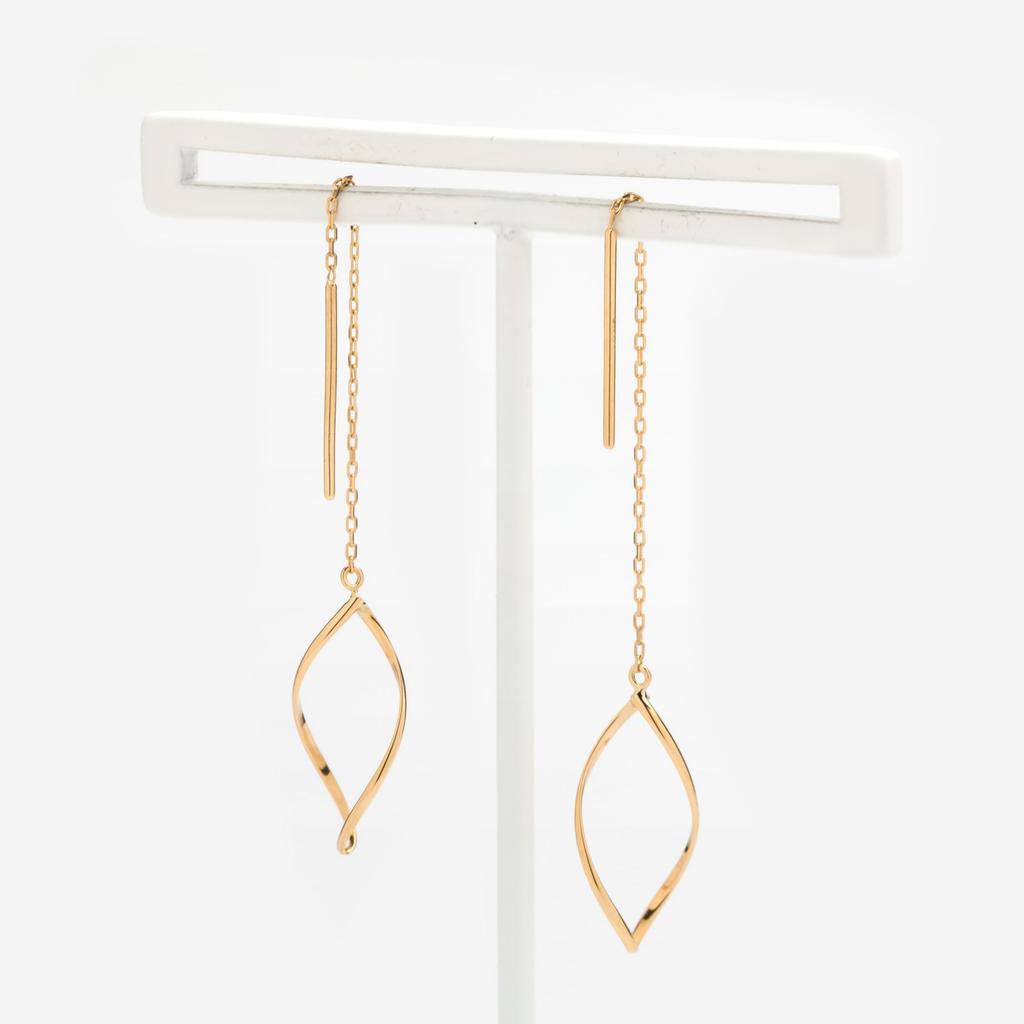 ESTELLE [Official] Women's American Earrings, 10K Yellow Gold, 0202-3504-0019-0000