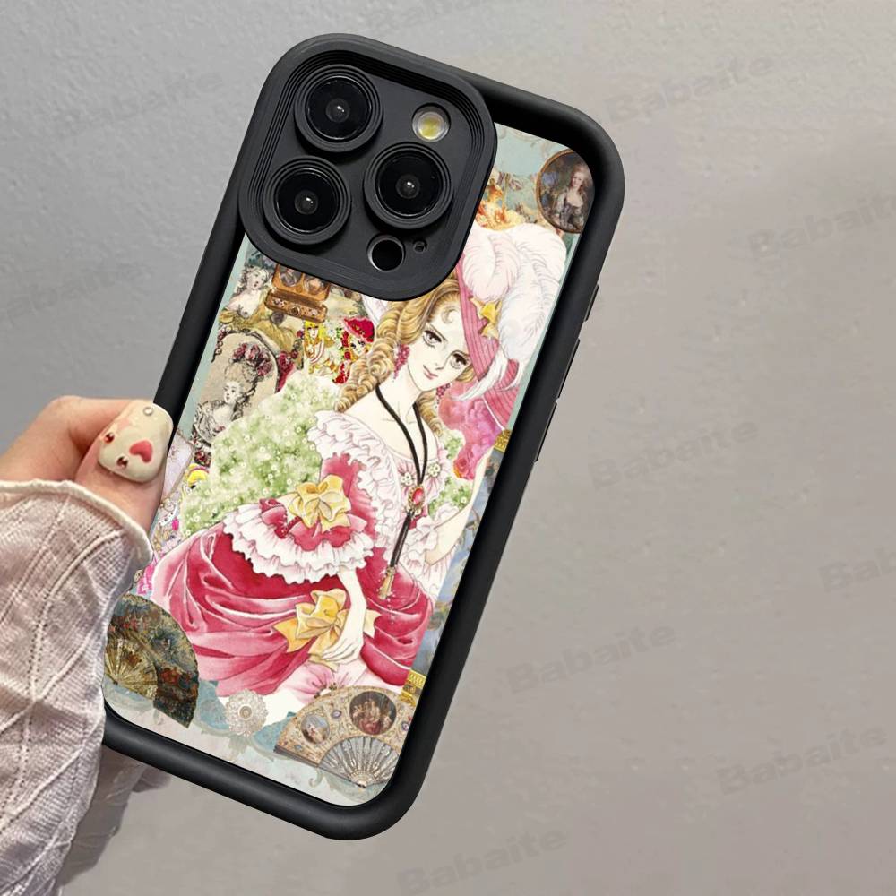 Classic Anime The Rose Of Versailles Phone Case For IPhone 17 16 15 14 13 12 11 Pro Max Mini Plus Soft TPU Back Cover