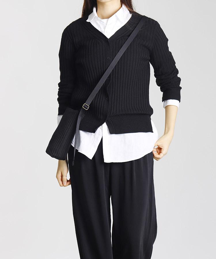 Green Stuff Simple Mini Bag M1 Ribbed Corduroy - Black