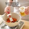 Practical 2-in-1 Oil Brush Bottle Oil Pot Sauce Vinegar Bottle Silicone Oil Brush Temperature Resistant Oil Bottle