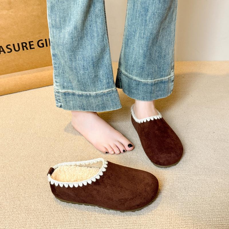 

Сумка с толстой подошвой, голова Boken, полушлепанцы женские 2025 осень, повседневные, на шнуровке, универсальные, ретро-шлепанцы женские 40 темно-коричневого