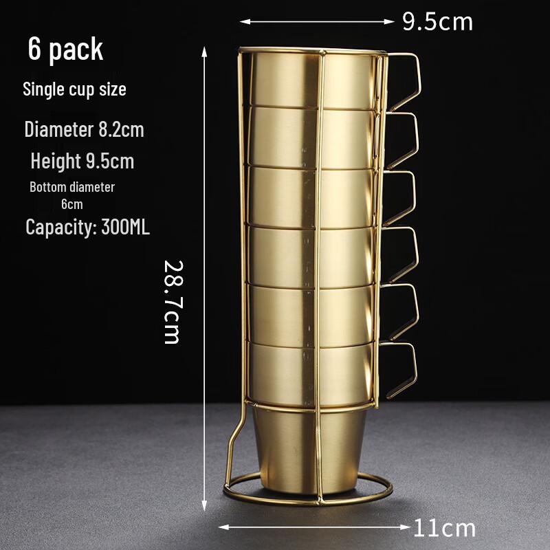 Wutuo Double-Layer Insulated Tea/Water Cup Set