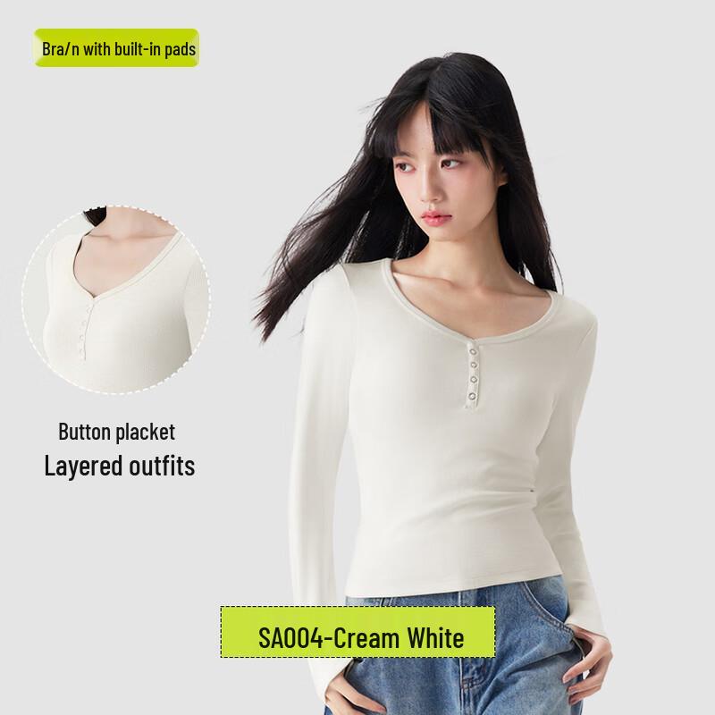 

Women s Thermal U-Neck Base Layer with Built-in Bra L