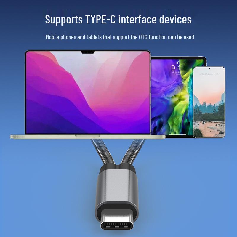 60W Cross-Border Multi-Function USB-C To USB OTG Adapter for Apple 16