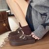 Fashion Autumn Winter Women Shoes Casual Flat Shoes Women Moccasins Soft Loafers Fashion Comfort Warm Plush Slip on Female Cotton Shoes
