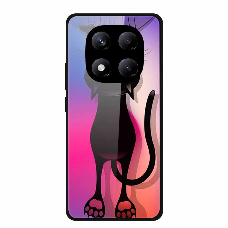 Tempered Glass Phone Case for Redmi Note 14 Pro 4G Cover Lion Wolf Hard Shell for Xiomi Redmi Note14Pro 4G Note 14Pro Cover Cool