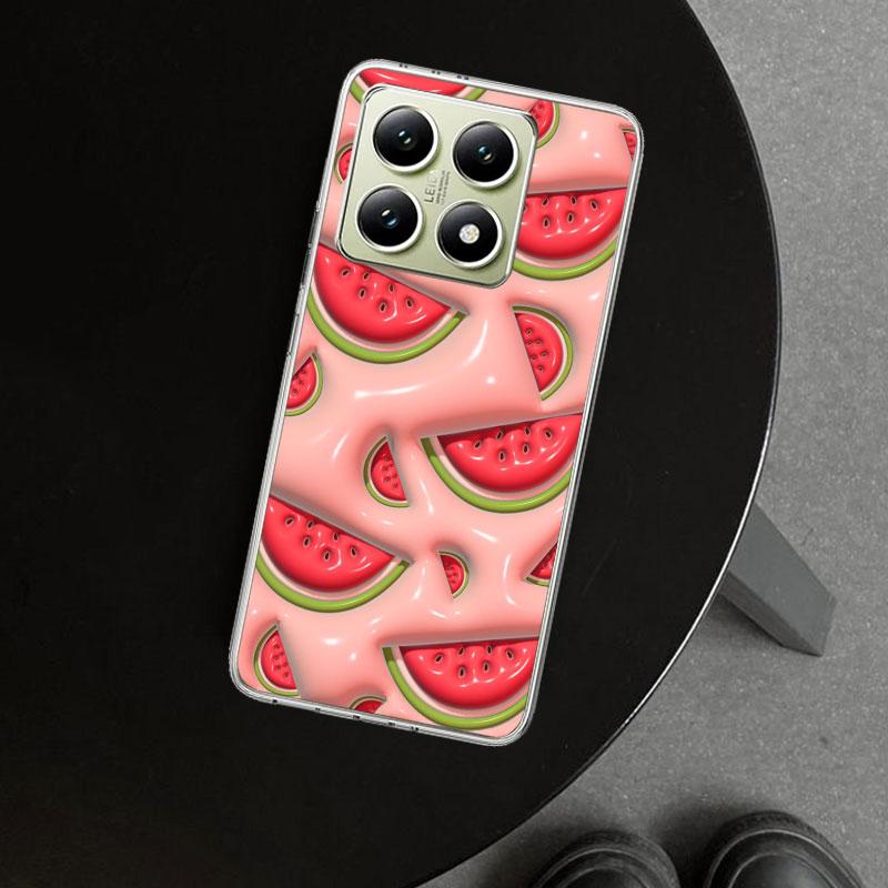 Watermelon Summer Fruit Phone Case Cover for Xiaomi Redmi Note 15 14 13 12 11 Pro Plus 14S 12S 11S 11T 11E 10S 10 Customized Fun