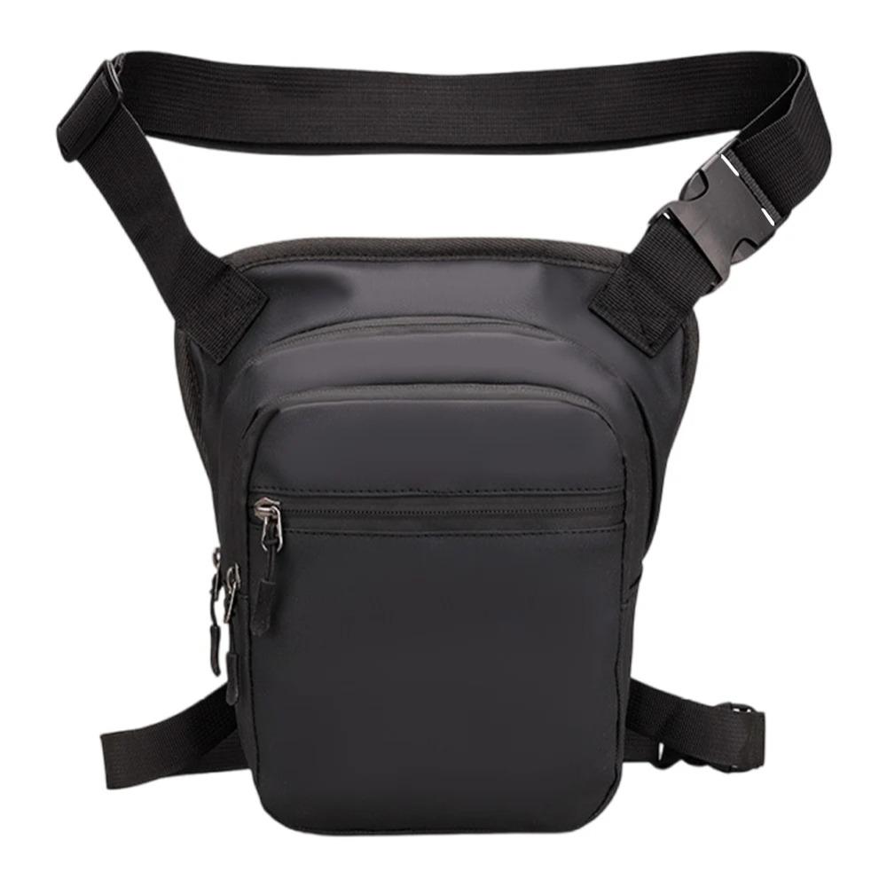 Zipper Multi-Function Fanny Pack PU Leather Travel Chest Bag Cycling Drop Leg Bag  Hiking
