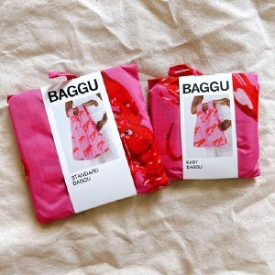 BAGGU Baby and Standard Size Set of 2-Pink Lobster