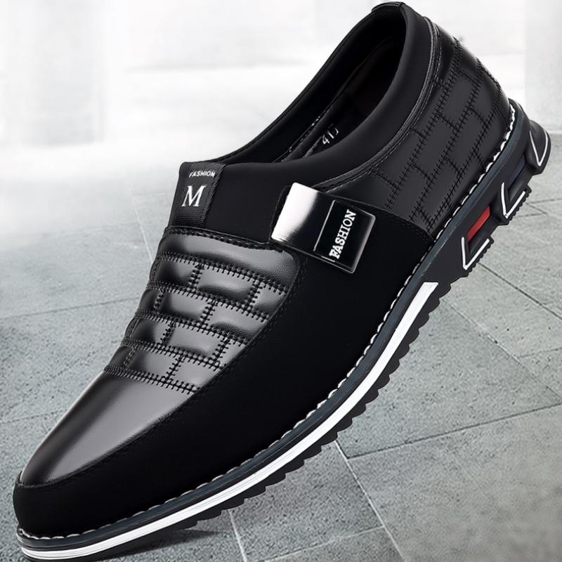 2024 New Fashion Men Leather Shoes Daily Office Loafers Light Comfortable Soft Driving Walking Shoes Men Sneakers Zapatos Hombre