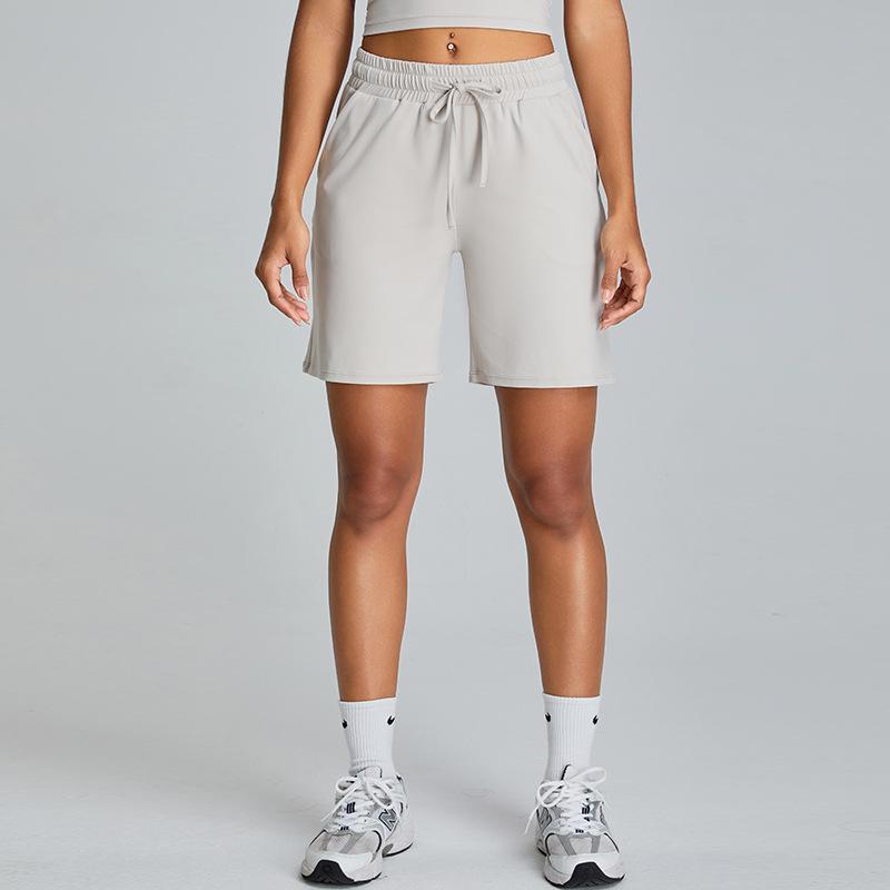 New Light and Loose Casual Yoga Shorts Women's Drawstring Fitness Pants Outdoor Running Breathable and Quick Drying