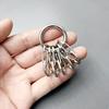 Metall-O-Ringe Federstege plus 5 Stück Hakenverschlüsse für Langlebige Karabiner Schlüsselanhänger Clips für unterwegs