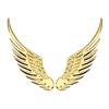 1 Pair Motorcycle Car Body Sticker 3D Eagle Angel Wings Badge Style Metal Aluminum Decals Silver/Gold Auto Exterior Accessories