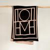 Autumn and winter new geometric imitation cashmere scarf women's warm scarf versatile shawl thickened rice whisker scarf
