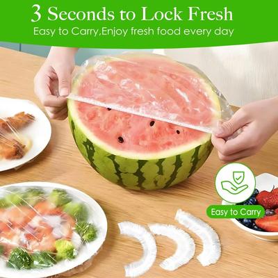 Reusable Disposable Food Cover Plastic Wrap Durable Elastic Food Lids for Bowls Elastic Plate Covers For Kitchen Food Saver Bag