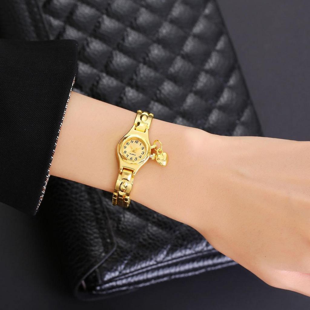 Women Bracelet Watch Mujer Golden Relojes Small Dial Quartz Leisure Popular Wristwatch Hour Female Ladies Elegant Relogio Clock