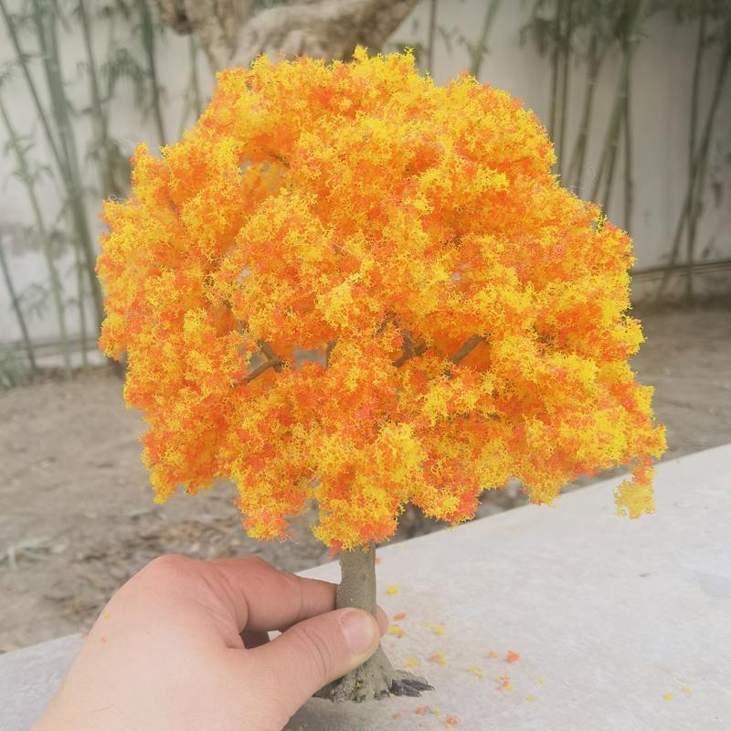 23cm Boutique Model Tree Wire Trunk Green Tree Model Train Railway Platform Layout Material Mountain Sand Table Scene Decoration