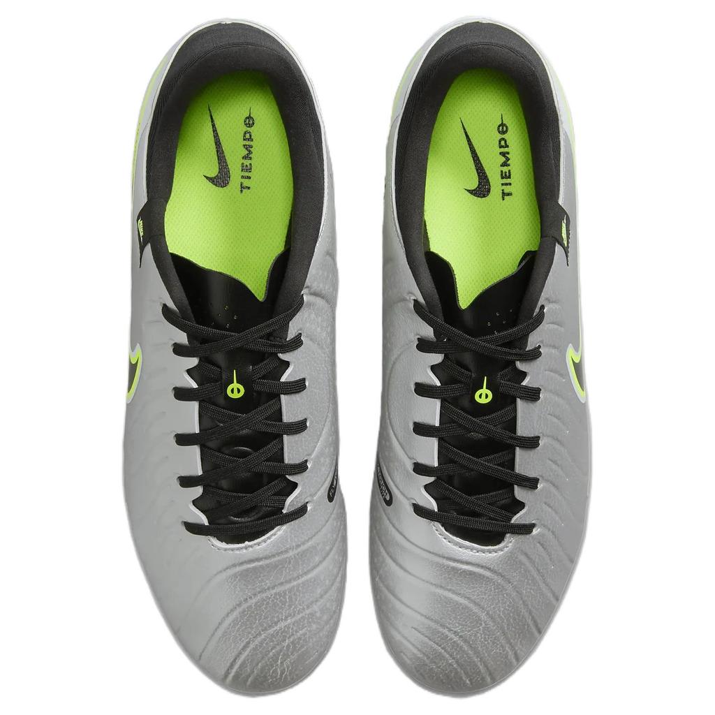 Nike Tiempo Legend 10 Practical Comfortable Non-Slip Durable Soccer Shoes Men Soccer Shoes Silver Black Yellow DV4339-001