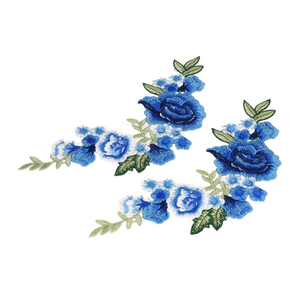 4pcs Iron On or Sew On Floral Appliques Handmade Iron On Patches  DIY Crafts Sewing