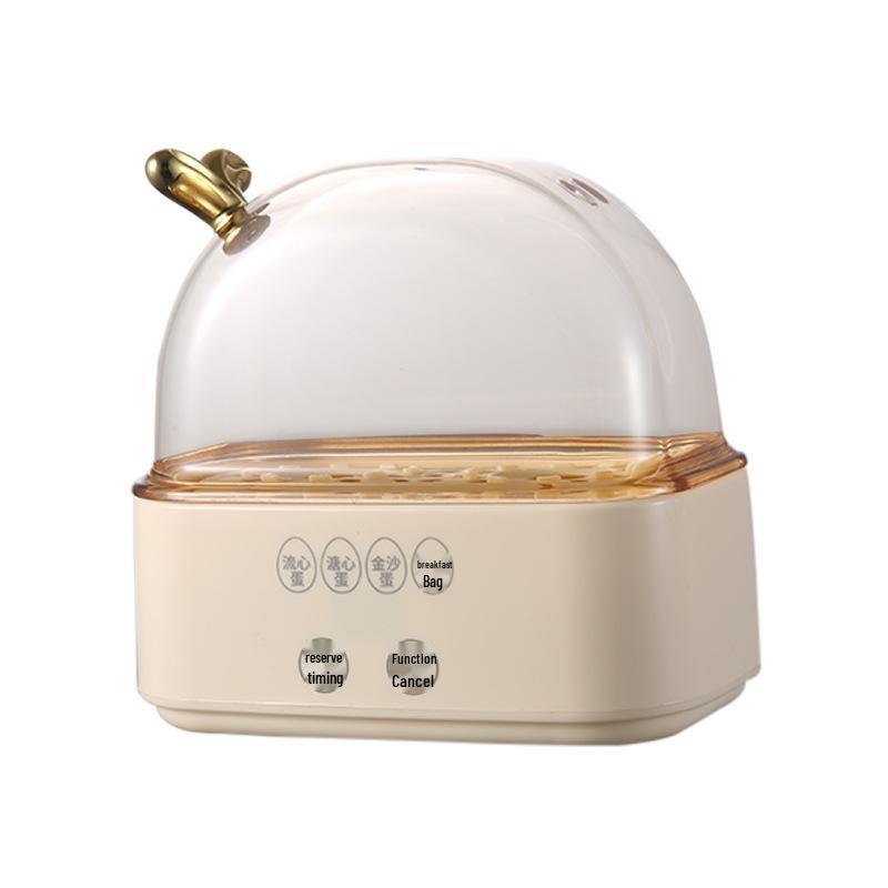 Automatic Mini Egg Steamer with Timer: Multifunctional, Anti-Dry, Perfect for Breakfast