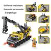 LEGO Compatible 7-in-1 Construction Vehicle Building Blocks Set