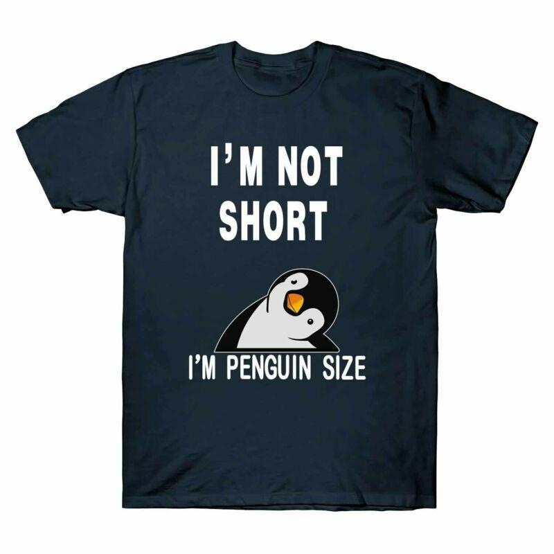 Funny T Unisexs Shirt I¡¯M Penguin Pattern Not Cotton Penguin Tee I¡¯M Size Short