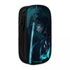 Mist Hashira Muichiro Tokito Pencil Case Demon Slayer Pen Holder Bag Girl Boy Big Capacity Students School Zipper Pencilcases