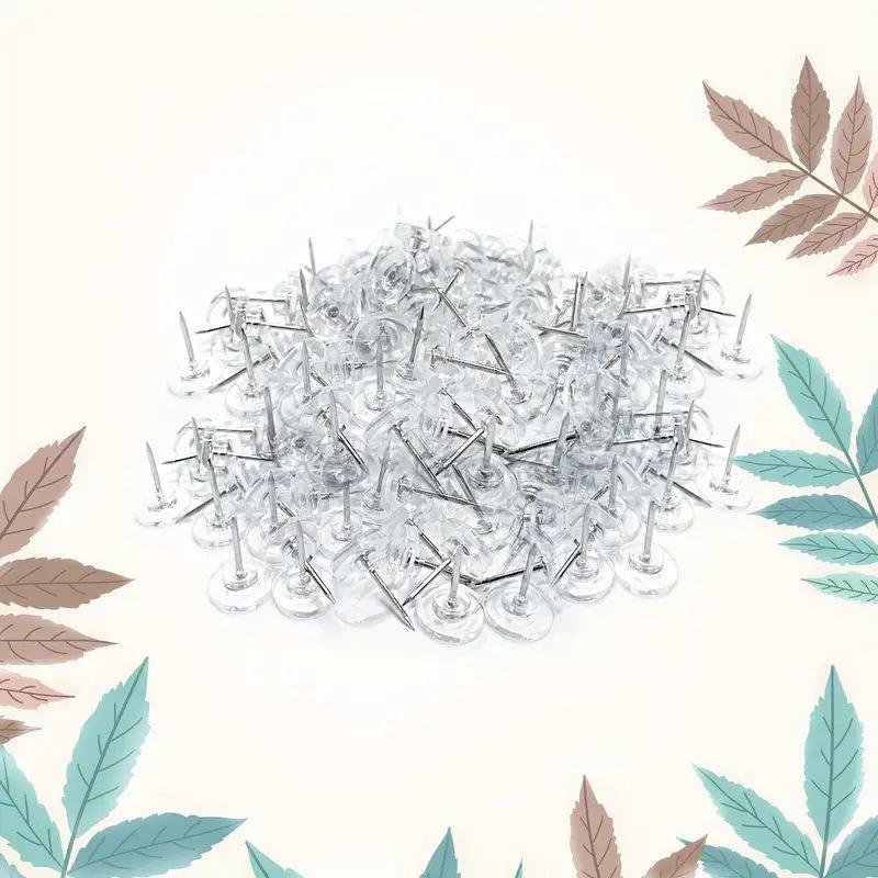 

Прозрачные пластиковые кнопки с плоской головкой для искусства и рисования 50 pieces/box