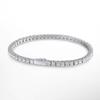 KNOBSPIN D VVS1 Moissanite Tennis Bracelet Original S925 Sterling Silver Plated 18k White Gold with GRA Bracelets for Women Man