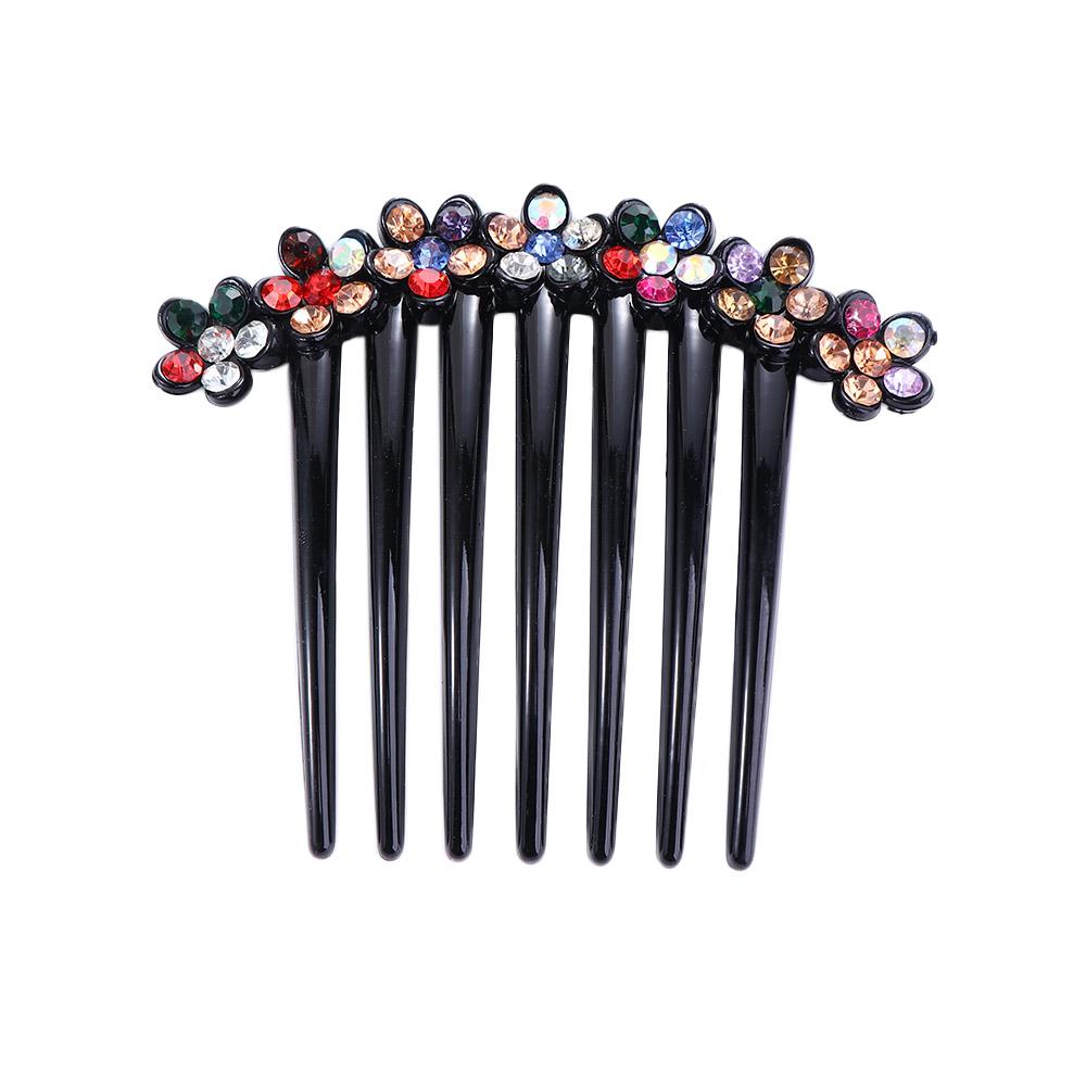 Vintage Trendy Mother Gift Hairpins For Girls Rhinestones Crystal Hair Clips Korean Barrettes Women Hair Comb Mother Headwear