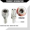 5/16" Boat Fuel Connector Male Female And Locking Nut For Tohatsu For Nissan 2/4-Stroke Outboard 5-90HP Engine/Marine Boat Motor Fuel Tank