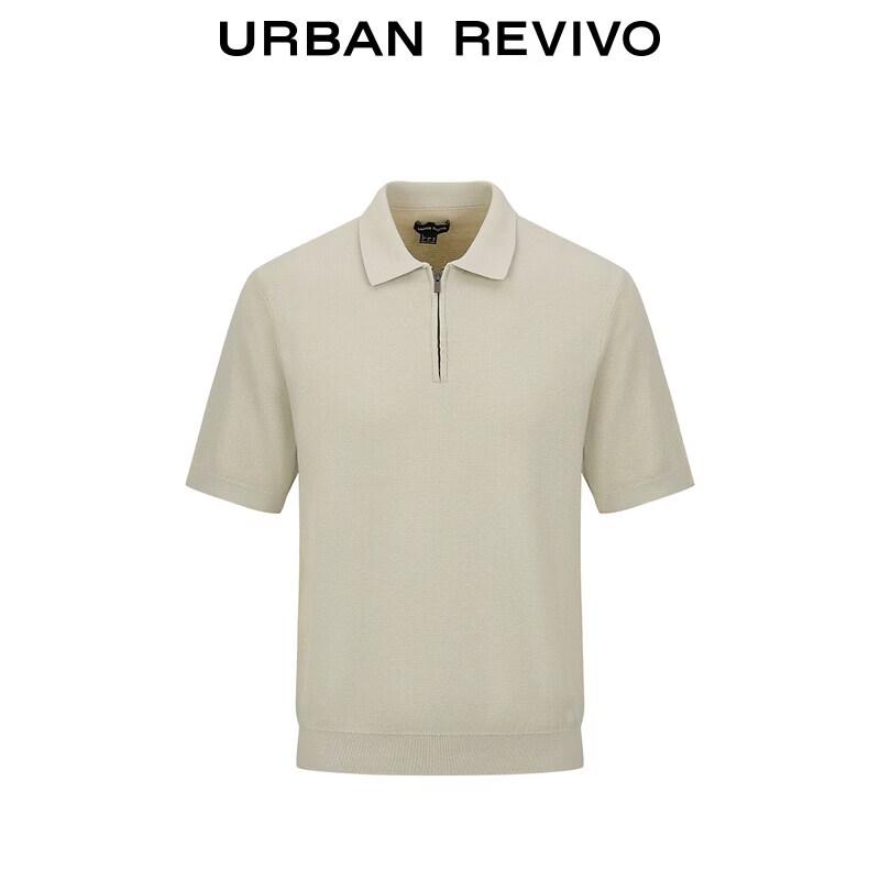 UR2026 Men's Half-Zip Polo Knit Shirt