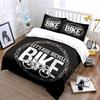 Bicycle chain and text. Bedding sets Duvet cover sets Duvet covers Pillowcases(1*Duvet Cover 2*Pillowcases without duvet insert)