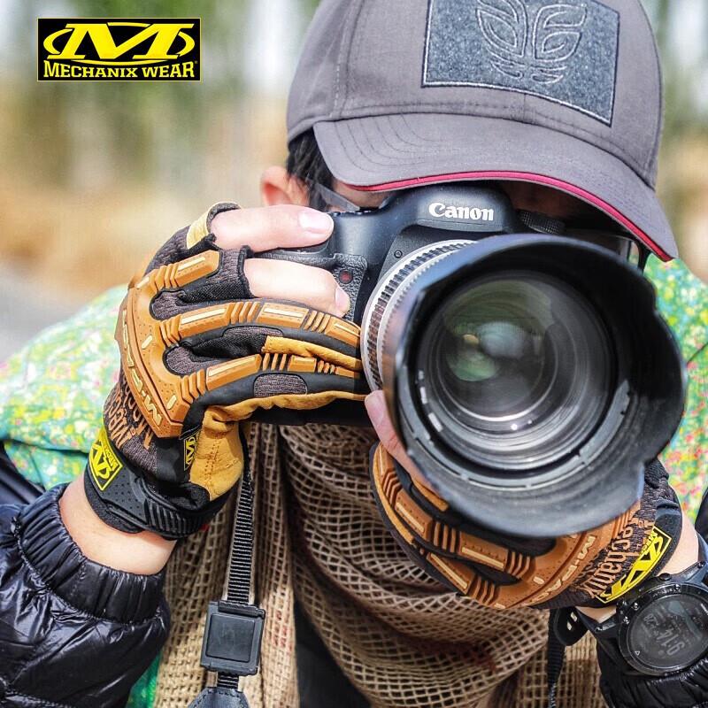 Mechanix Wear Framer Half-Finger Leather Work Gloves