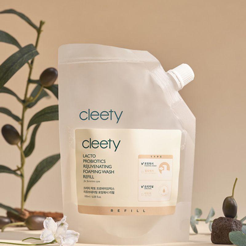 Cleety Lacto Probiotics Rejuvenating Foaming Wash Feminine Cleanser 180ml Refill Foaming Wash 180ml Refill Unscented